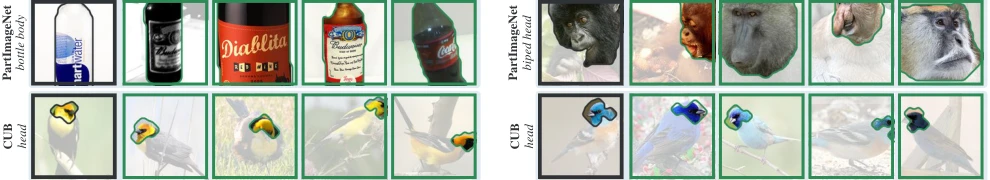 A query part retrieves related regions in other images.